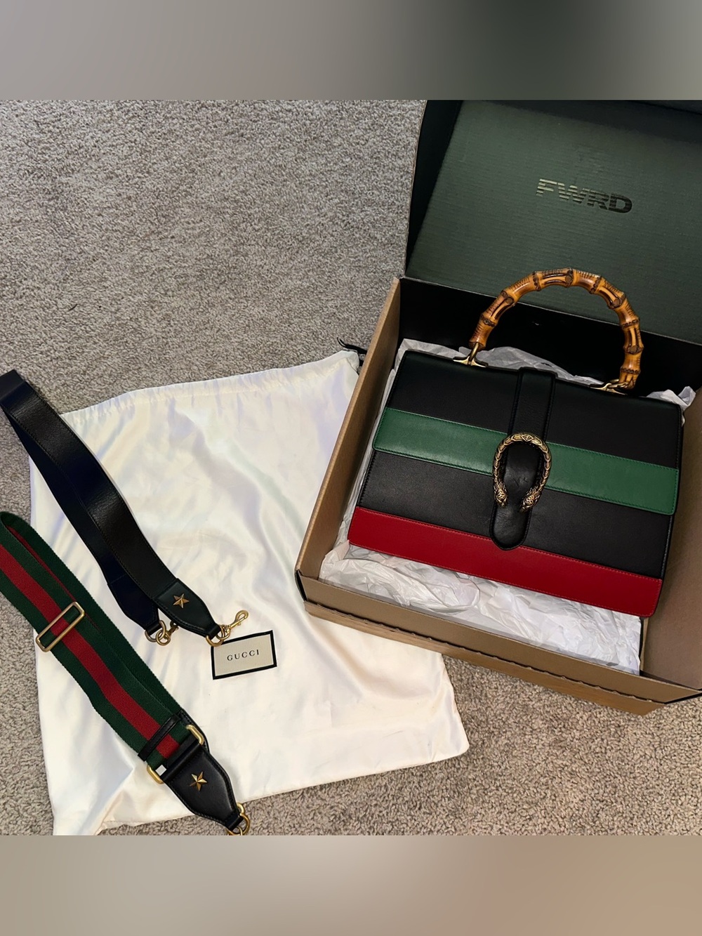 Gucci Dionysus bamboo handle bag